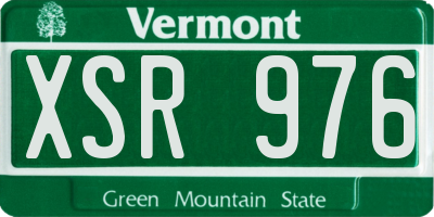 VT license plate XSR976