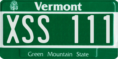 VT license plate XSS111