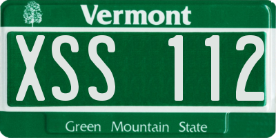 VT license plate XSS112