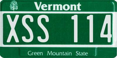 VT license plate XSS114
