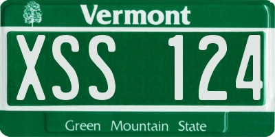 VT license plate XSS124