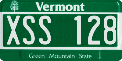 VT license plate XSS128