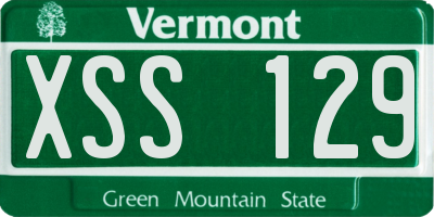 VT license plate XSS129