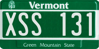 VT license plate XSS131