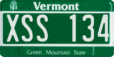 VT license plate XSS134