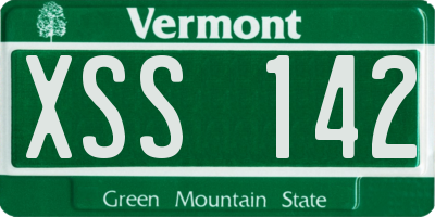 VT license plate XSS142
