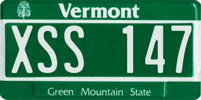 VT license plate XSS147