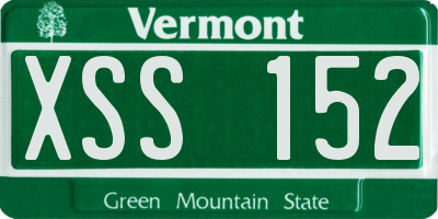VT license plate XSS152