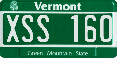 VT license plate XSS160