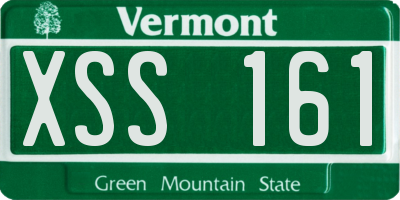 VT license plate XSS161