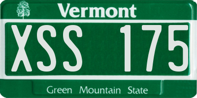 VT license plate XSS175