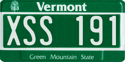 VT license plate XSS191