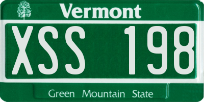VT license plate XSS198