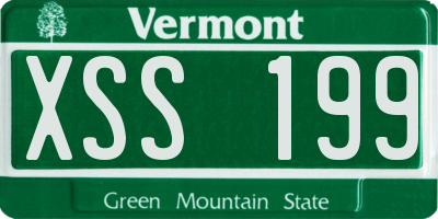 VT license plate XSS199