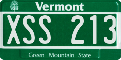 VT license plate XSS213