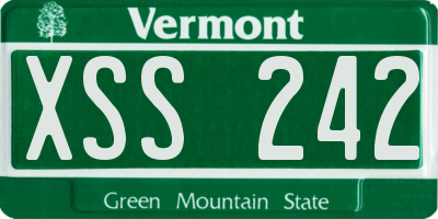 VT license plate XSS242