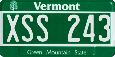 VT license plate XSS243
