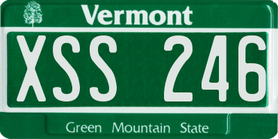 VT license plate XSS246