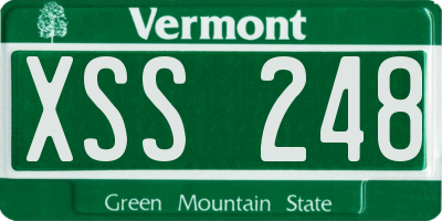 VT license plate XSS248