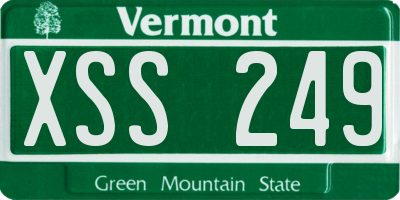 VT license plate XSS249