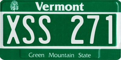 VT license plate XSS271