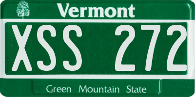 VT license plate XSS272