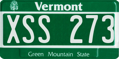 VT license plate XSS273