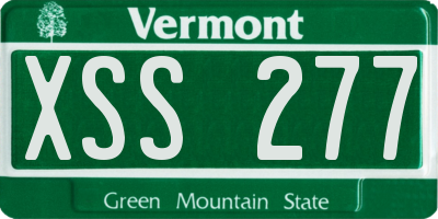 VT license plate XSS277