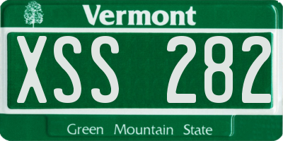 VT license plate XSS282