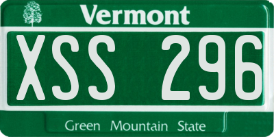 VT license plate XSS296