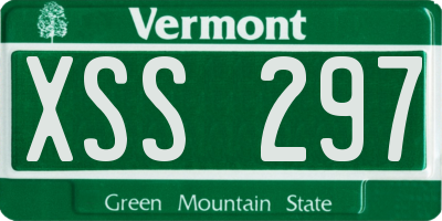 VT license plate XSS297