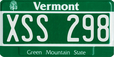 VT license plate XSS298