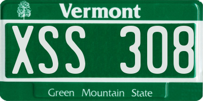 VT license plate XSS308
