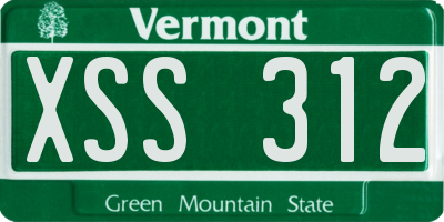 VT license plate XSS312