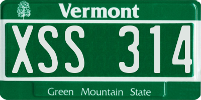 VT license plate XSS314