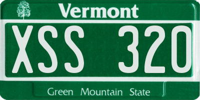 VT license plate XSS320