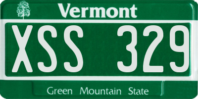 VT license plate XSS329