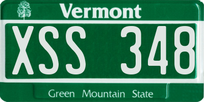 VT license plate XSS348