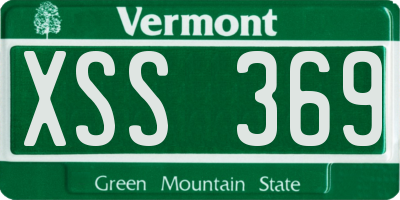VT license plate XSS369