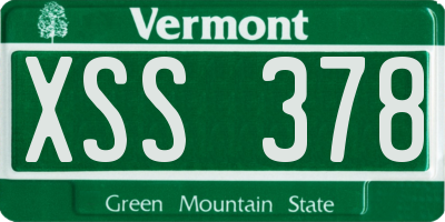VT license plate XSS378