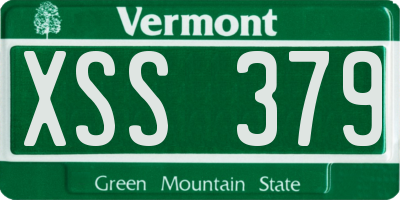 VT license plate XSS379