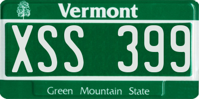 VT license plate XSS399