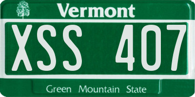 VT license plate XSS407