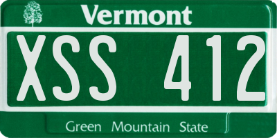 VT license plate XSS412