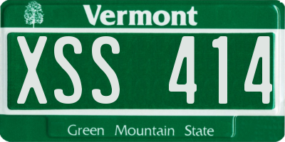 VT license plate XSS414