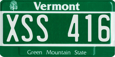 VT license plate XSS416