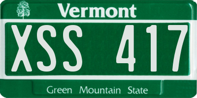 VT license plate XSS417