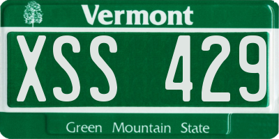 VT license plate XSS429