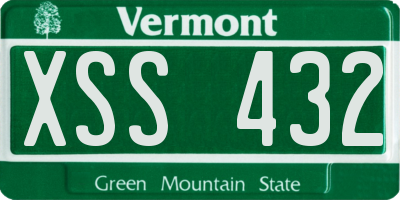 VT license plate XSS432