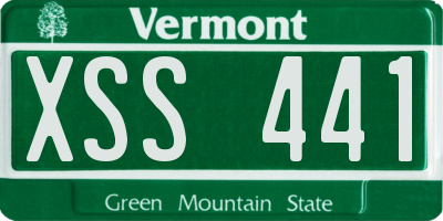 VT license plate XSS441